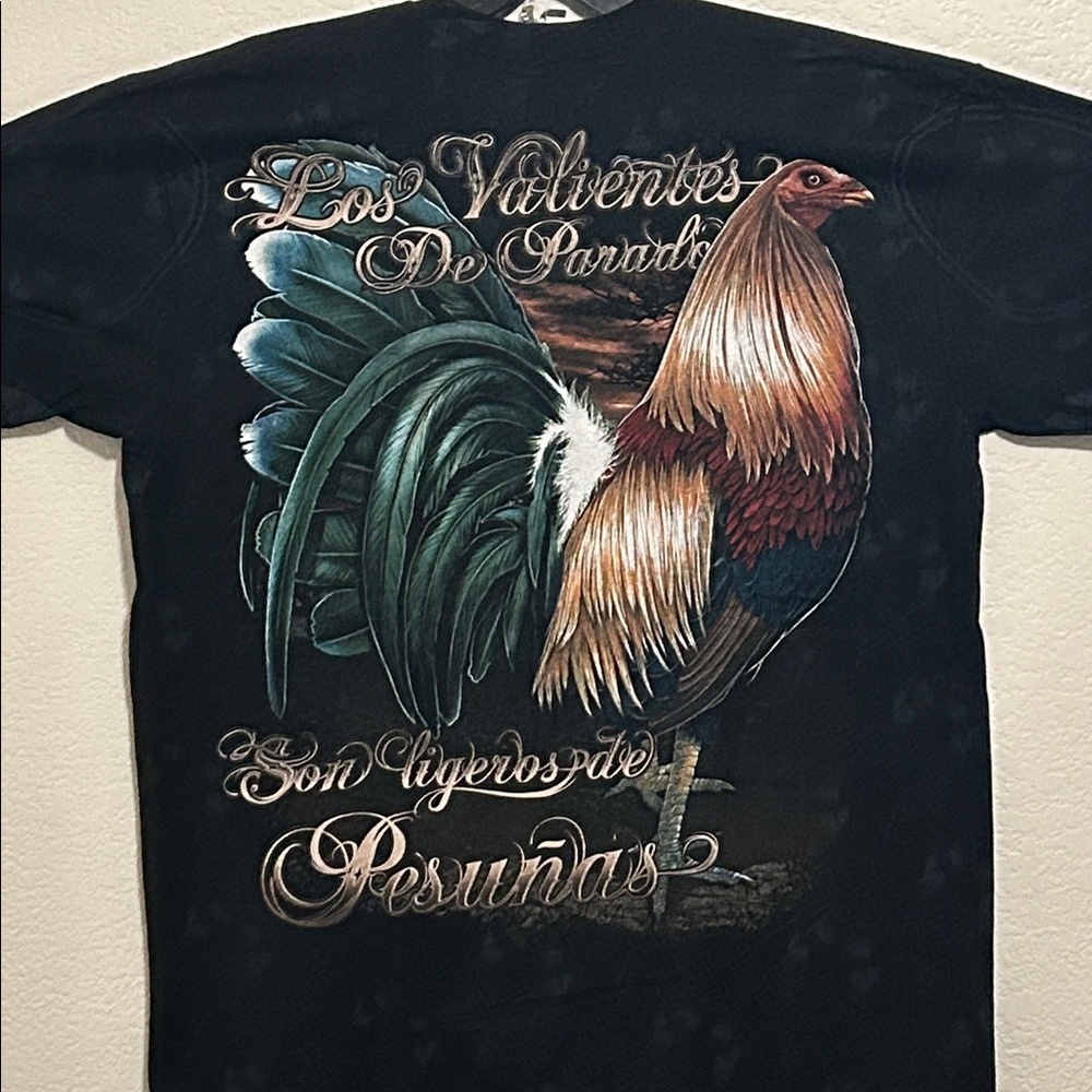 Men's Black Rooster Graphic T-Shirt